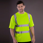 Visible T-Shirt Visibility Short Sleeve Polo Safety Work Crew Neck High
