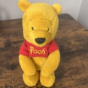 Winnie Puuh 9 Zoll Sitzsack Plüsch, Walt Disney World Etikett mit kultigem roten Shirt - Bild 1 von 6