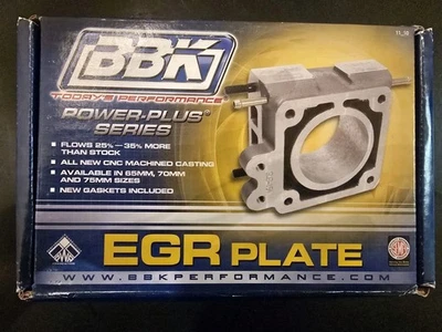 BBK 1518 Power+ 65mm EGR Throttle Body Spacer Plate For 86-93 Mustang 5.0 LX GT - Image 1 of 3