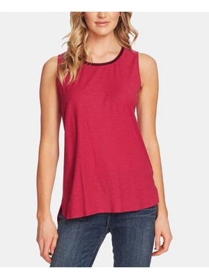 Regata TWO BY VINCE CAMUTO Feminina Coral Sem Mangas Decote Joia Tamanho: XXS - Imagem 1 de 3