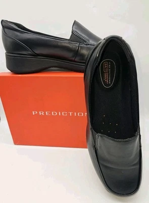 Женские нескользящие рабочие туфли SafeTStep черные униформа мокасины 9 М - Изображение 1 из 4