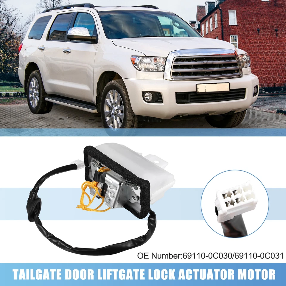 Tailgate Lock Trunk Latch Actuator, for Toyota Sequoia 2008-2021, No.69110-0C030 - Изображение 1 из 4