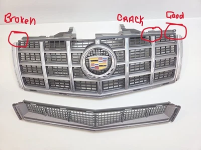 2012-2014 CADILLAC CTS FRONT BUMPER COVER UPPER LOWER GRILLE w/ EMBLEM - Image 1 of 4