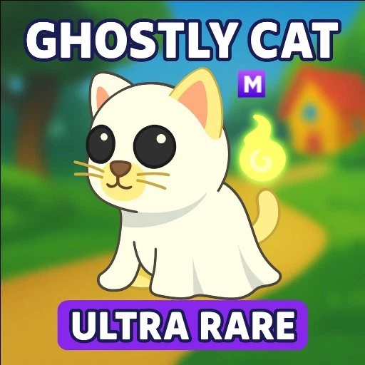 MEGA NEON GHOSTLY CAT (VERY CHEAP) ADOPT A PET FROM ME - CHEAPEST ON EBAY