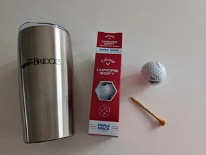 The Bridges at Rancho Santa Fe 3 Callaway Golf Balls & 20oz. Tumbler Souvenir - Picture 1 of 4