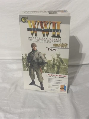 Dragón Segunda Guerra Mundial Italia 1944 Johnson LMG Gunner Primera Fuerza de Servicio Especial "Pete" NUEVO Foto 1 de 4