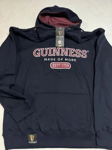 Felpa con cappuccio Guiness Signature Navy XXL "Made of More" coulisse nuova con etichetta - Foto 1 di 6