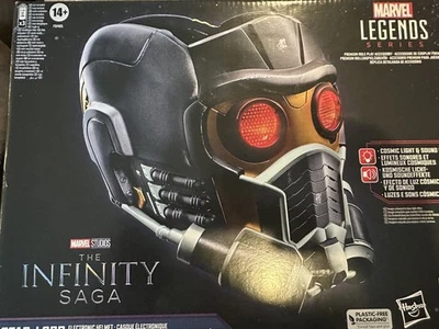 Casco Electrónico Marvel Legends Guardianes de la Galaxia Saga Infinito Star-Lord NUEVO Foto 1 de 4
