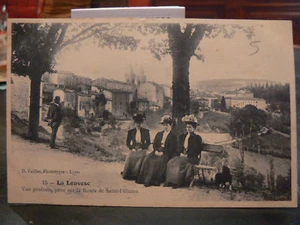 cpa 07 la louvesc vue generale animee gros plan - Bild 1 von 1