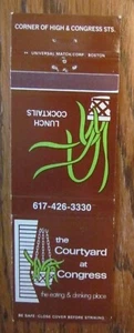 BOSTON, MASSACHUSETTS MATCHBOOK COVER: COURTYARD RESTAURANT EMPTY MATCHCOVER -D - Picture 1 of 1