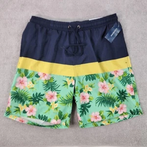Club Room Mens Swim Trunks Size Medium Multicolor Drawstring Pockets Floral NWT - Picture 1 of 9