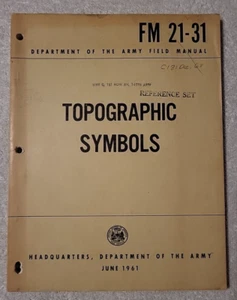 Feldhandbuch: Topographische Symbole (1961, Abteilung des Heeres) - Bild 1 von 4