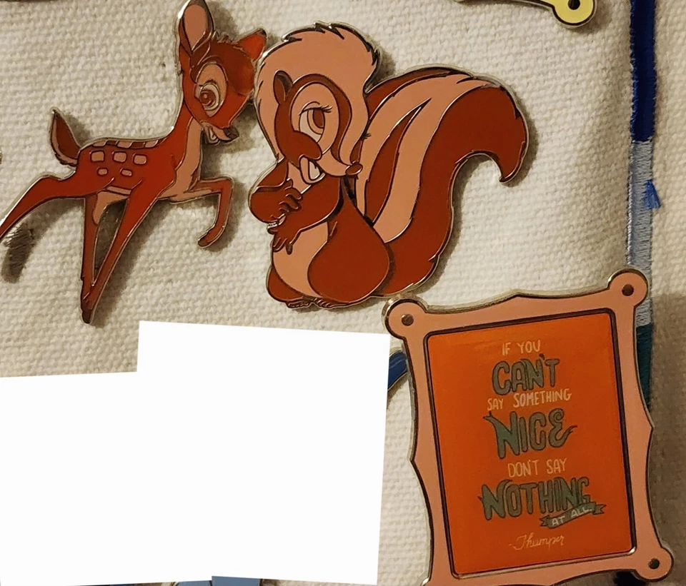 Disney Wisdom Limited Edition Pin Bambi- Bambi & Thumper August Set 8 Of 12 - Image 1 of 1