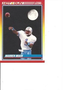 1990 Score Warren Moon Hot Gun Houston Oilers #317 - Picture 1 of 2