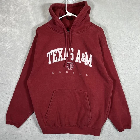 A1 Vintage Texas A&M Aggies Sweater Adult Large Maroon Hoodie Sweatshirt Mens Cover