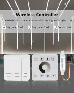 LED Pixel Strip Controller DC12-24 RF Wireless Touch Panel For WS2811 WS2812 - Picture 1 of 28