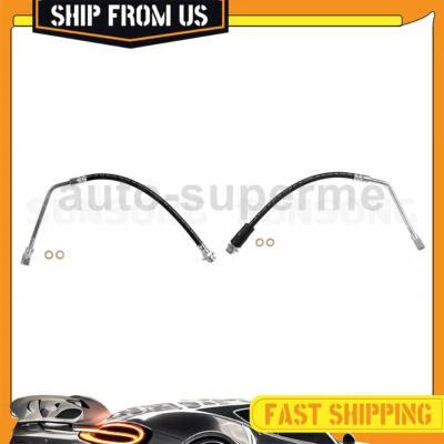 Linha de mangueira de freio dianteiro 2x para Chevrolet K1500 5.7L 1988-1999 - Imagem 1 de 4