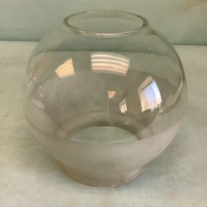 Vintage Frosted Glass Gas Lamp Shade Unsigned 4 1/2”H - Picture 1 of 4