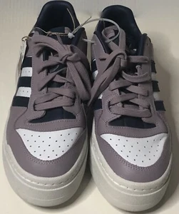 Adidas Originals Forum Sneakers ID0397 White/ Night Indigo/Fig Women's Size 10 - Picture 1 of 8