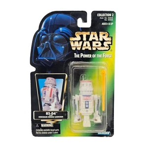Star Wars R5-D4 con lanzador de misiles oculto POTF tarjeta verde 1996 Kenner - Imagen 1 de 6