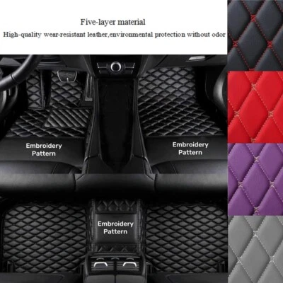 For Audi S1 S3 S4 S5 S6 S7 S8 Car Floor Mats Luxury Waterproof Liners Carpets - Image 1 of 4