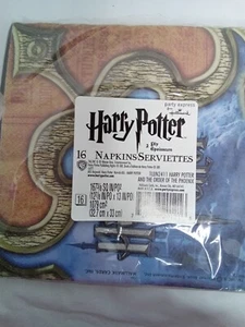 Harry Potter and The Order of The Phoenix 16 Luncheon Napkins Party Supplies NIP - Picture 1 of 3