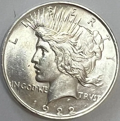 ⭐️1922 Peace Dollar⭐️GEMBU⭐️Vam Doubled Leave Slider⭐️ Cover