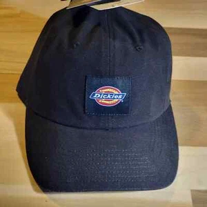 Dickies Baseball Hat Cap Snap Back One Size Mens Black Canvas Patch Outdoors NWT - Picture 1 of 12