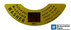 1941-1960 Oldsmobile 88 98 Starfire Super Windshield Washer Jar Cap Decal - Picture 1 of 2