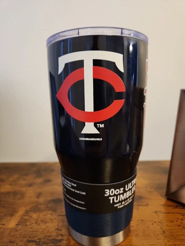 BRAND NEW Minnesota Twins 30oz.  Logobrands Stainless Steel Tumbler Baseball MLB Cover