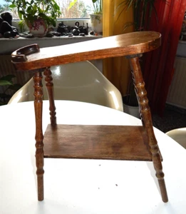 Schuhschemel  - Anziehhilfe um 1900 gedrechselte Beine Schuh - macher -verkäufer - Picture 1 of 6