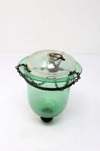 Antique Old Original Glass Lamp Decorative Item Collectible Rare - Picture 1 of 6