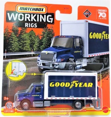 Matchbox Working Rigs International Box Truck Goodyear 2023 - Image 1 of 3