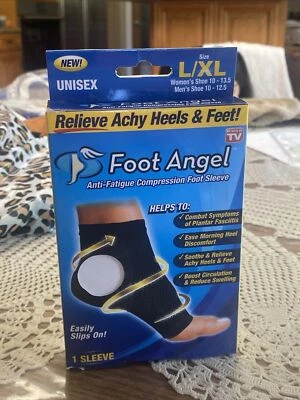FOOT ANGEL ANTI-FATIGUE COMPRESSION FOOT SLEEVE  (UNISEX) SIZE L /XL  1PK. - Image 1 of 4