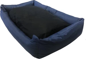 Heavy Duty Oxford Pet Bed W/ Polyester Stuffed Pillow Anti-Slip Waterproof Cover - Picture 1 of 7