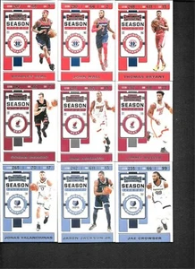 2019 Panini NBA Contenders Trading Card Set, Mint Condition No Doubles, 74 Karten - Bild 1 von 9