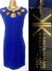 Lipsy Blue Bodycon Dress Size 18 UK Cut Out Detail Party Evening Wedding Races - Picture 1 of 21