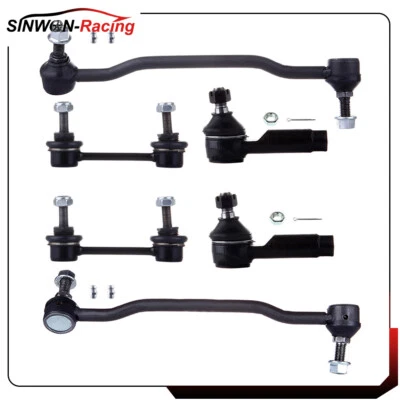 Barra estabilizadora de dirección delantera trasera para Nissan Máxima 2004-2008 6 piezas extremo de barra de amarre exterior Foto 1 de 4