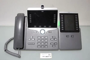 Cisco CP-8865 + CP-BEKEM IP PHONE Ohne Netzteil! - Afbeelding 1 van 12