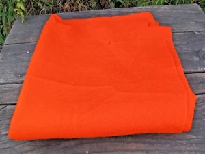 Orange Felt Craft Fabric Halloween Ornaments Costumes Home Decor 48" x 48"  - Picture 1 of 5