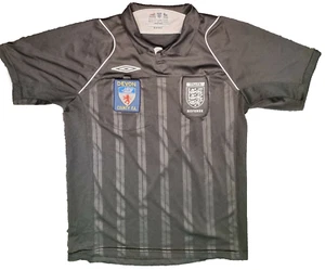 Offizielles Schiedsrichter Umbro Diamond Fußballtrikot professionelles Spiel Spiel Devon F.A - Bild 1 von 9