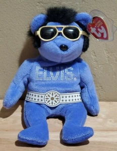 ELVIS - HEARTBEAR HOTEL  Ty BENIE BABIES  - Picture 1 of 4