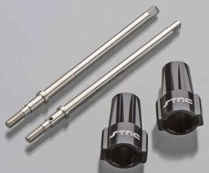 ST Racing STA30494BK ALUMINUM AXLE-LOCKOUT WITH STEEL DRIVESHAFTS (1 PAIR) BLACK - Picture 1 of 1