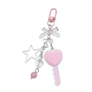 Sweet Key Star Bowknot Keychain Ornament Handbag Charm Pendant for Girls Women - Zdjęcie 1 z 8