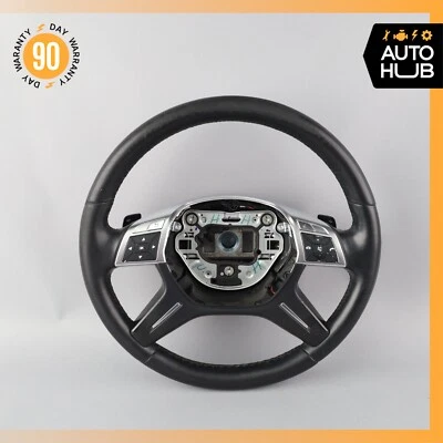 12-16 Mercedes X166 GL450 ML550 Driver Steering Wheel w/ Paddle Shifters OEM - Image 1 of 4