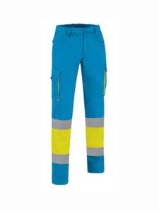 Pantalone Misericordie Alta Visibilitá bicolore multitasche DPI Classe1 EN 20471 - Foto 1 di 5