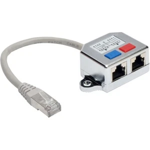 Tripp Lite 2-to-1 RJ45 Splitter Adapter Cable, 10/100 Ethernet Cat5/Cat5e - Picture 1 of 6