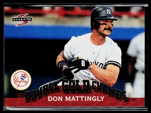 1995 Score Double Gold Champs #GC5 Don Mattingly New York Yankees - Picture 1 of 2