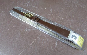 44 - HIRSCH NOS Calf leather Brown 12mm Watch Strap - Picture 1 of 3