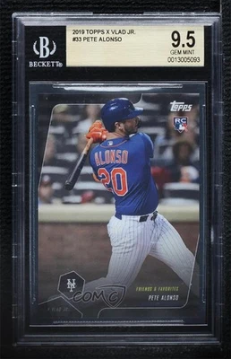 2019 X Vlad Jr The Legend Friends & Favorites Pete Alonso #33 BGS 9.5 Rookie RC - Image 1 of 2